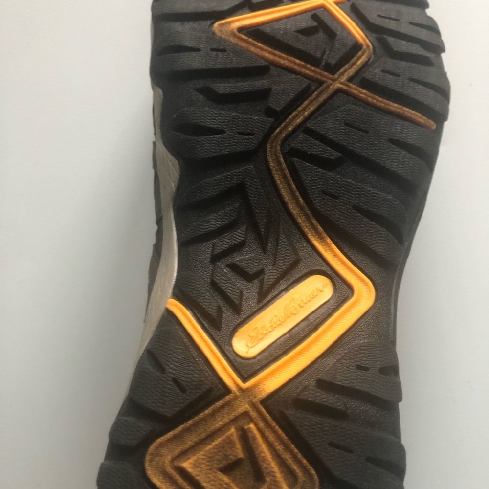NWOT Eddie Bauer men’s Brown and Yellow Outdoor Sandals - Picture 8 of 12